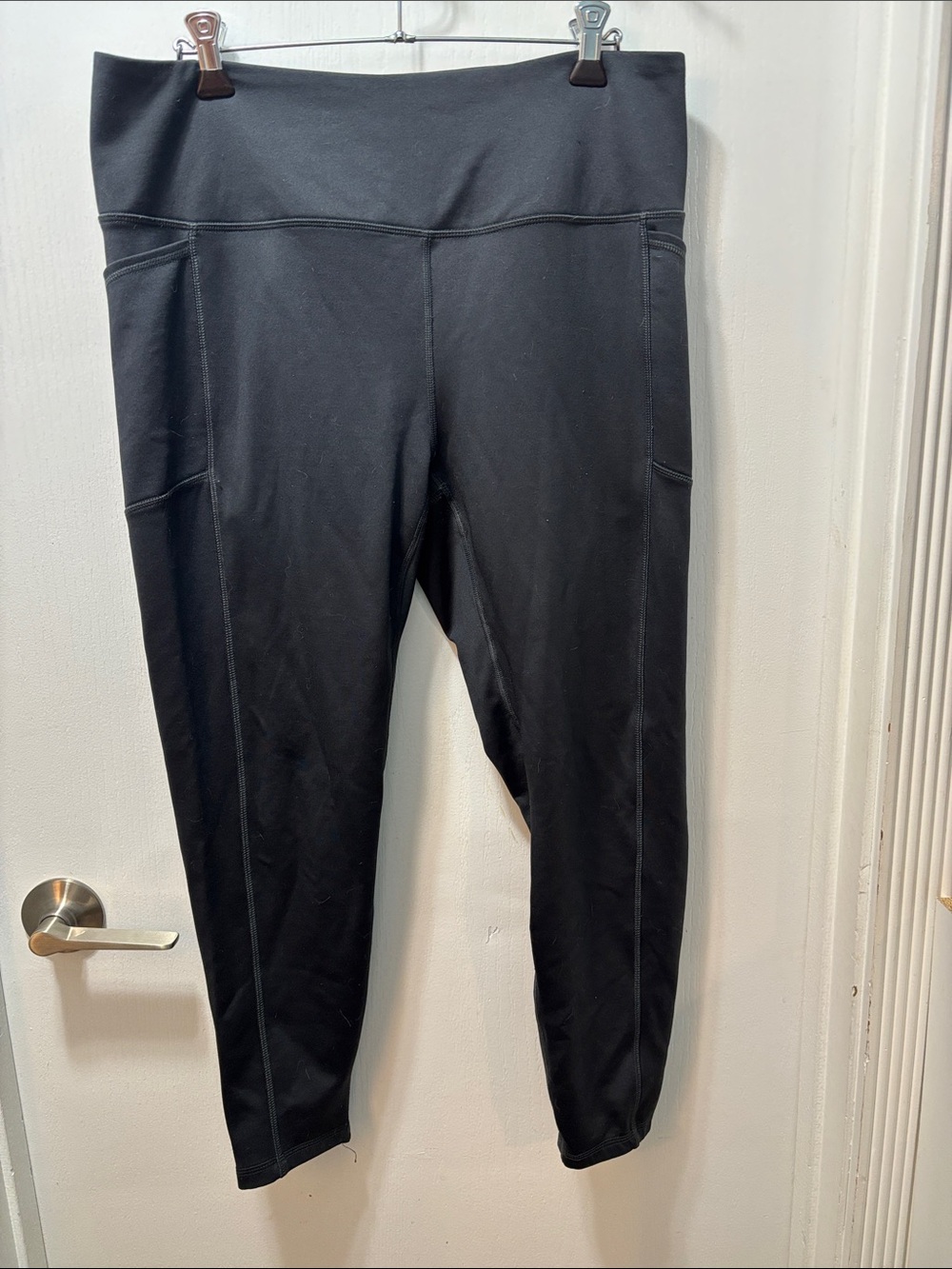 Spyder Black High-Waist Performance Leggings with Side Pockets